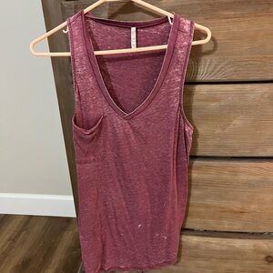 Z Supply Women's V-Neck Tank Top - Burgundy